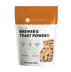 Brewers Yeast Powder for Lactation to Boost Mother's Milk - Kate. Brewer's Yeast Powder for Lactation Cookies. Gluten Free & Non-GMO Lactation Supplement