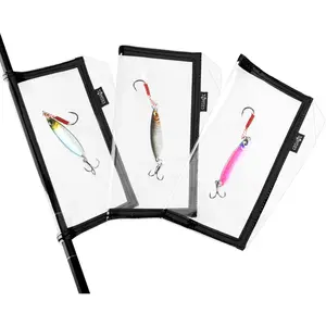 Pack of 3 Fishing Lure Wraps Fishing Hook Covers  Storage for Protecting  Fishing Hook