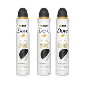Dove Invisible Dry Anti-Perspirant White Freesia and Violet Flower Scent 250 ml Pack of 3 - Women's Deodorant