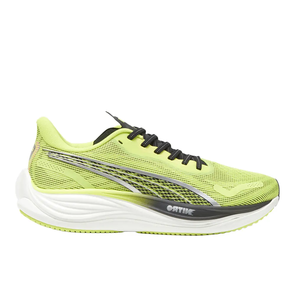 PUMA Mens Velocity Nitro 3 Psychedelic Rush Running Sneakers Shoes - Yellow
