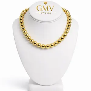 GMV Jewelry Solara Gold Necklace 14k Gold Plated - Timeless Everyday Wear for Women