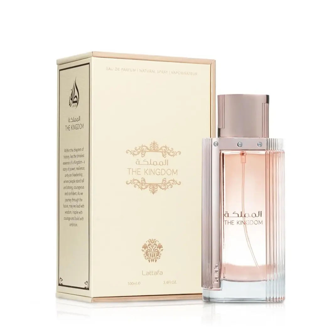 Lattafa The Kingdom Eau de Parfum for Women 3.4 oz 100ml Aromatic Woody Fragrance Floral Fruity Citrus Woody Musk Deep Floral Perfume