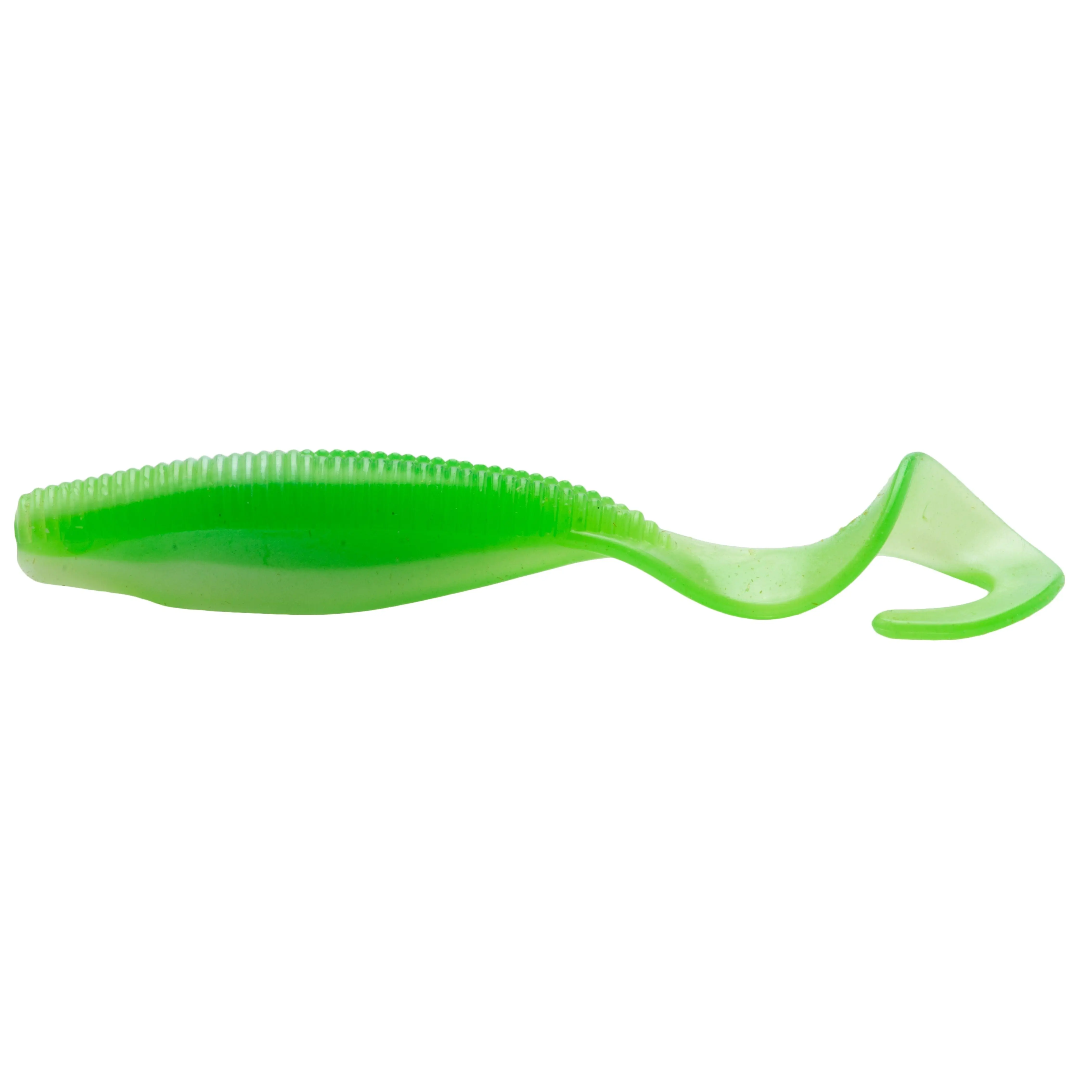 Z-Man Elaztech Scented Curly TailZ 4-in Soft Plastic Grub, 5-Pack Saltwater Fishing Lures, Fishing Gear and Equipment, 14 Saltwater-Optimized Colors, All Coasts, Compatible with Weighted Hooks