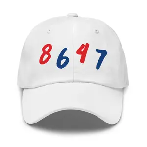 8647 Unisex 100% Cotton Twill Baseball Cap with Adjustable Strap & Curved Visor