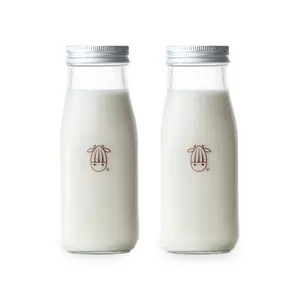 Glass Creamer Bottles - Set of 2