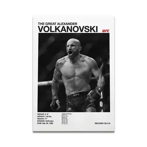 Volkanovski Inspired Poster – Clean MMA Decor for Fight Fans or Home Gym