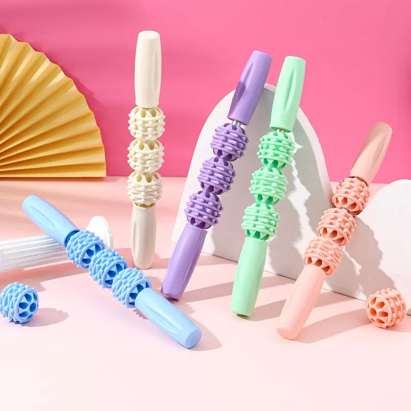 Yoga massage stick mace muscle relaxer fascia ball Langya roller calf massage roller beautiful leg artifact