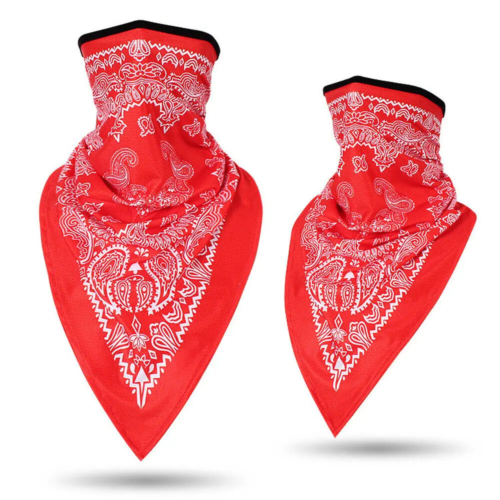 UV Protection Neck Gaiters: Breathable Balaclava Face Cover for Men and Women (Dark Red)