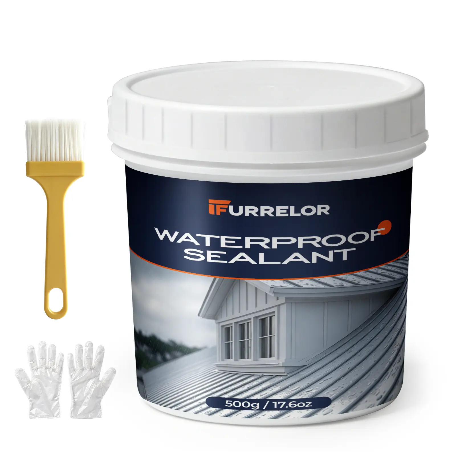 Transparent Waterproof Sealant 17.6 Oz,Water Based Leak Roof Repair | Transparent Waterproof Coating,QuickDrying MultiSurface Invisible Agent for Roofs,Walls,Garden & Terraces,Indoor Outdoor