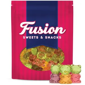 Sugar Free Gummy Bears 1 Pound Bulk Bag, 3D Chewy Candy, Assorted Fruit Flavors, Sugar Free Gummies, Fat Free, Diabetic Friendly Candy