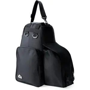 FitsT4 Sports Equestrian Boot Bag Comfort Grip Multi-Functional Horse Riding Gear Pack for Helmet Horsewhip Padded Divider Equipment2026