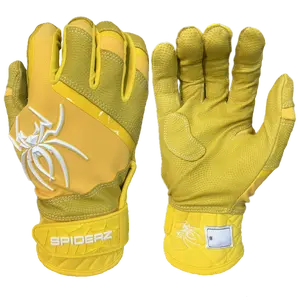 Spiderz PRO PREMIER Batting Gloves - Yellow/White