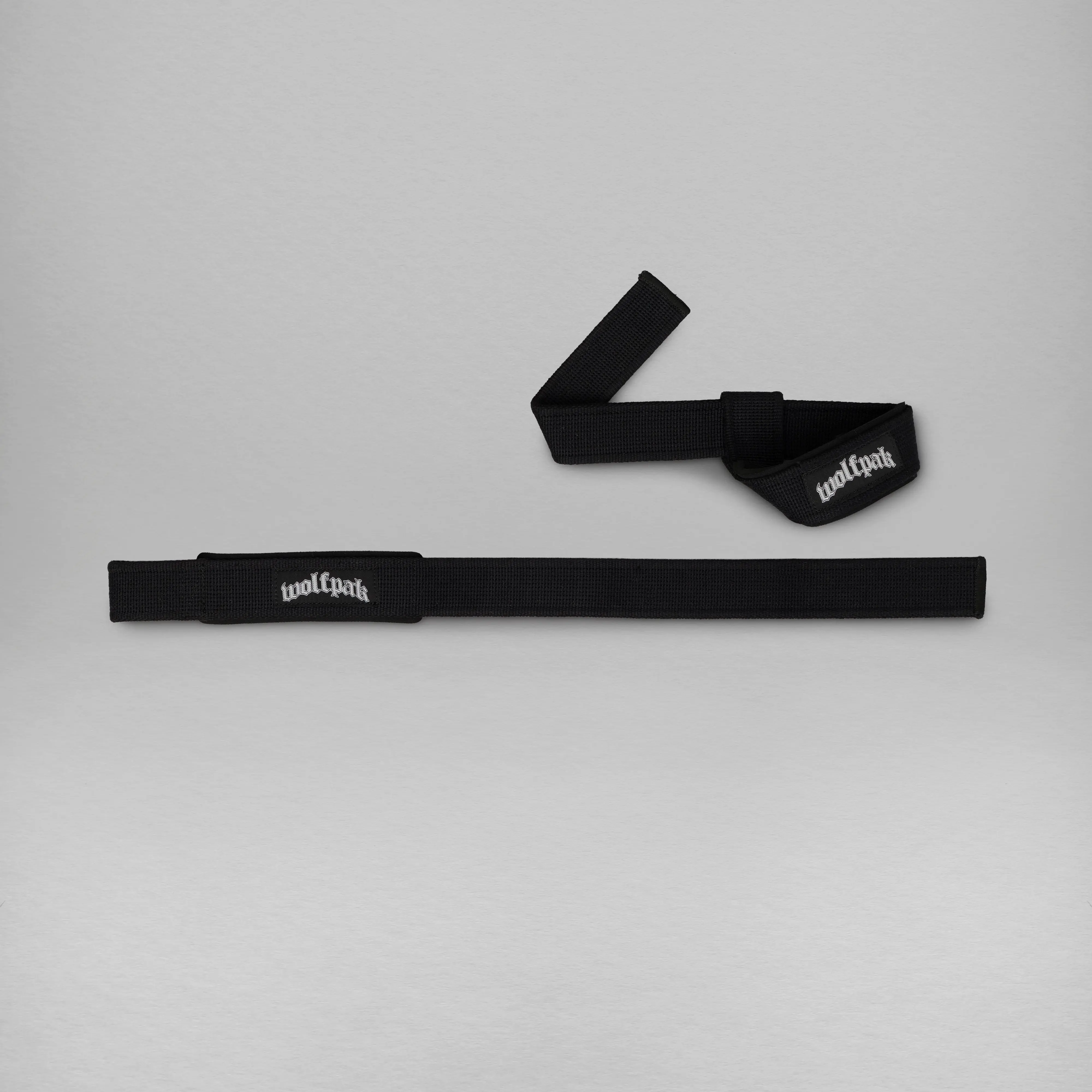 Deathwing Script Heavy Duty Black Lifting Straps