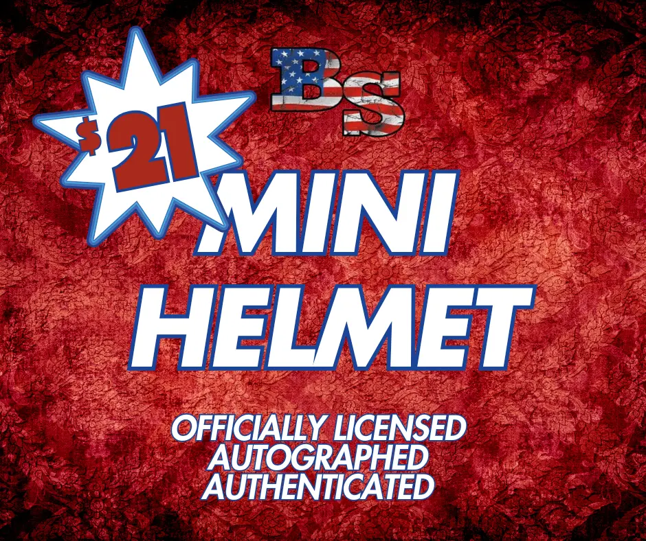 1 Factory Sealed Mini Helmet Break Pick Your Division!!
