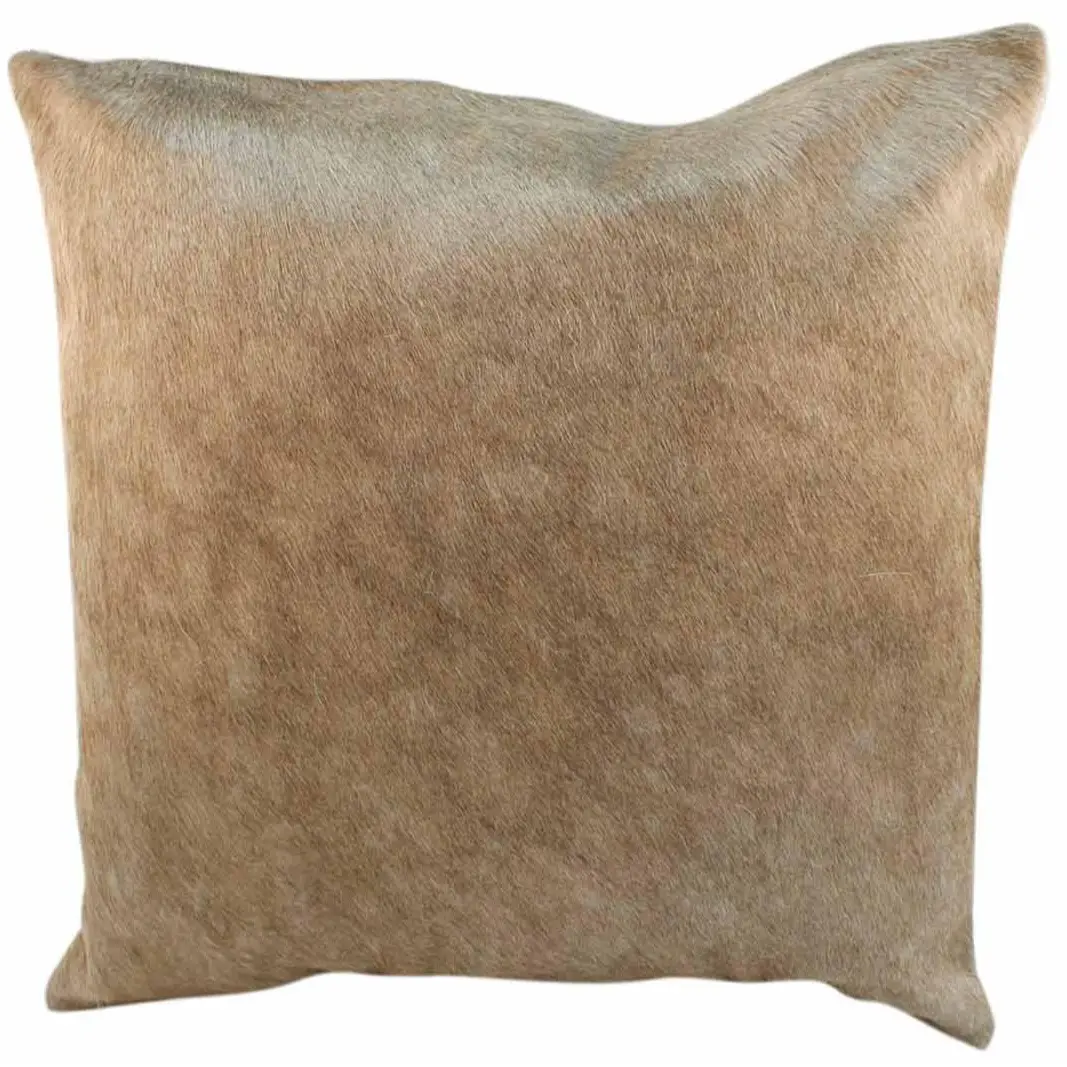 Cowhides Direct Genuine Cowhide Pillow (20x20) - Authentic Brazilian Cowhide Pillowcase with Plush Liner - Luxury Cowhide Pillows for Home Decor