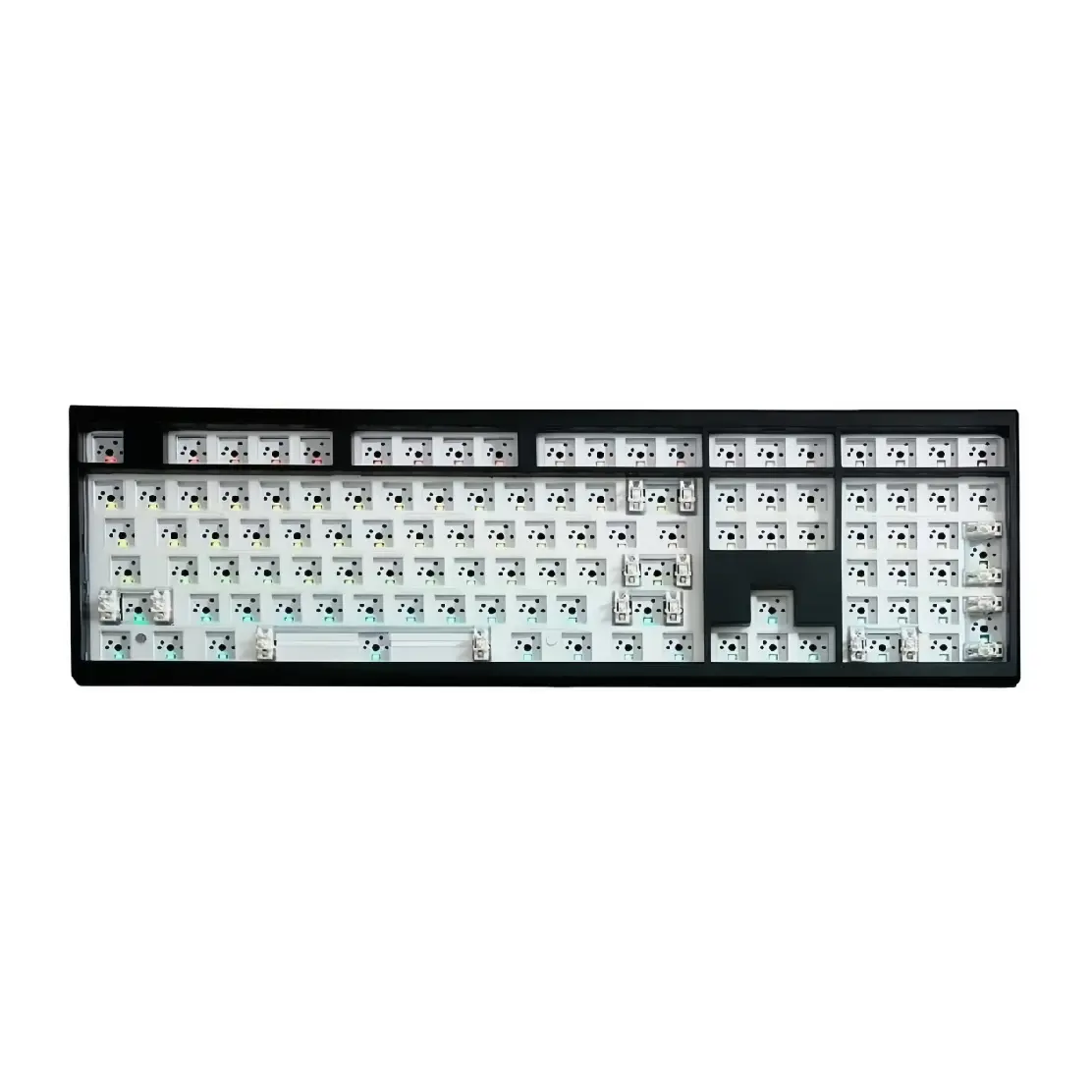 GMK108 Rechargeable Barebones Mechanical Keyboard Kit - VIA Self-Program Silent Gasket Mounted, BT5.0/2.4GHz Wireless/Type-C Tri-Mode Hot-Swap RGB Backlit Full Size Custom PCB DIY Kit for Wide-Ranging Users