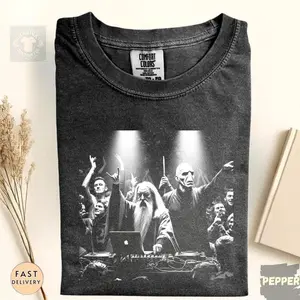 DJ Dumb & Dark Wiz Comfort Colors Shirt, Harry TShirt, Wizard Movie Tee, Fantasy Party Shirt, Concert Shirt, Gift for HP Fans