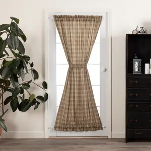 Farmstead Plaid Door Panel Curtain