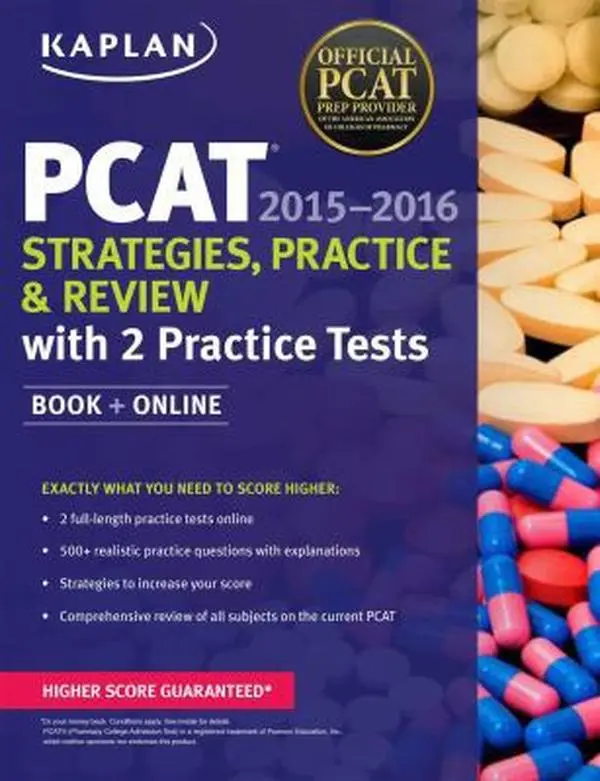 USED Book - Kaplan PCAT 2015-2016 Strategies, Practice, and Review with 2 Practice Tests: Book + Online (Kaplan Test Prep) by Kaplan (Paperback) - english