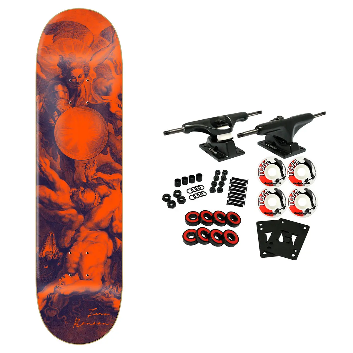 Zero Skateboard Complete Kanaan Dern Renaissance 8.25" x 31.9"
