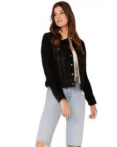 Scully Women's Women'S Faux Shearling Leather Jacket - L1019-Blk
