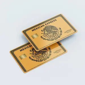 Mexican Express Credit Card Skin 2-Pack Vibrant Orange Gold Edition Premium Vinyl Covers Mexican Since Birth Culture Flex Waterproof Chip Friendly Sticker Set for Debit Credit Cards