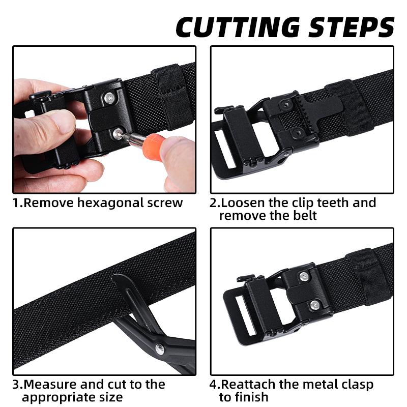 IDOGEAR 1.5" Tactica Belt EDC Nylon Ratchet Belt for Mens CCW Belts 3434 SpringStatements