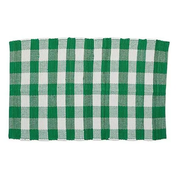 Design Imports 26" x 40" Reversible Buffalo Check Rag Rug
