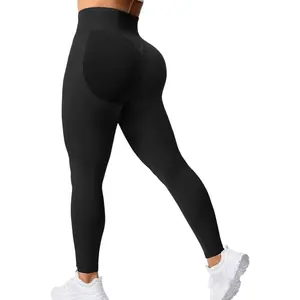 Butt Lifting Leggings for Women Hidden Scrunch Seamless Workout Leggings Mid Low Waist Tummy Control Gym Yoga Pants