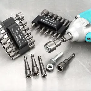 Professional Grade Extended Magnetic Hex Bit Socket Set for Impact Wrench Full Chrome Vanadium Steel Construction High Torque Power Tool Accessories