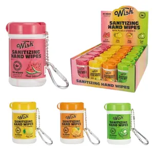 Wish Hand Wipes Assorted Packs – Portable Disposable Cleaning Wipes, Travel Size Hand Wipes for Purse, Office, Home Use, Multi Pack Options