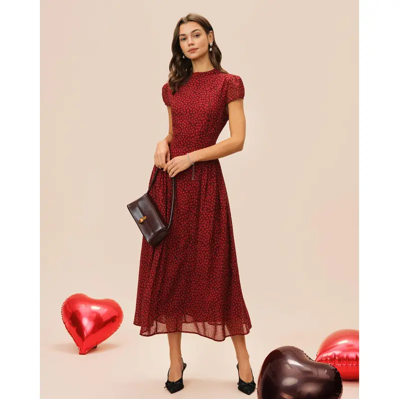 Flossy red dress - TikTok Shop