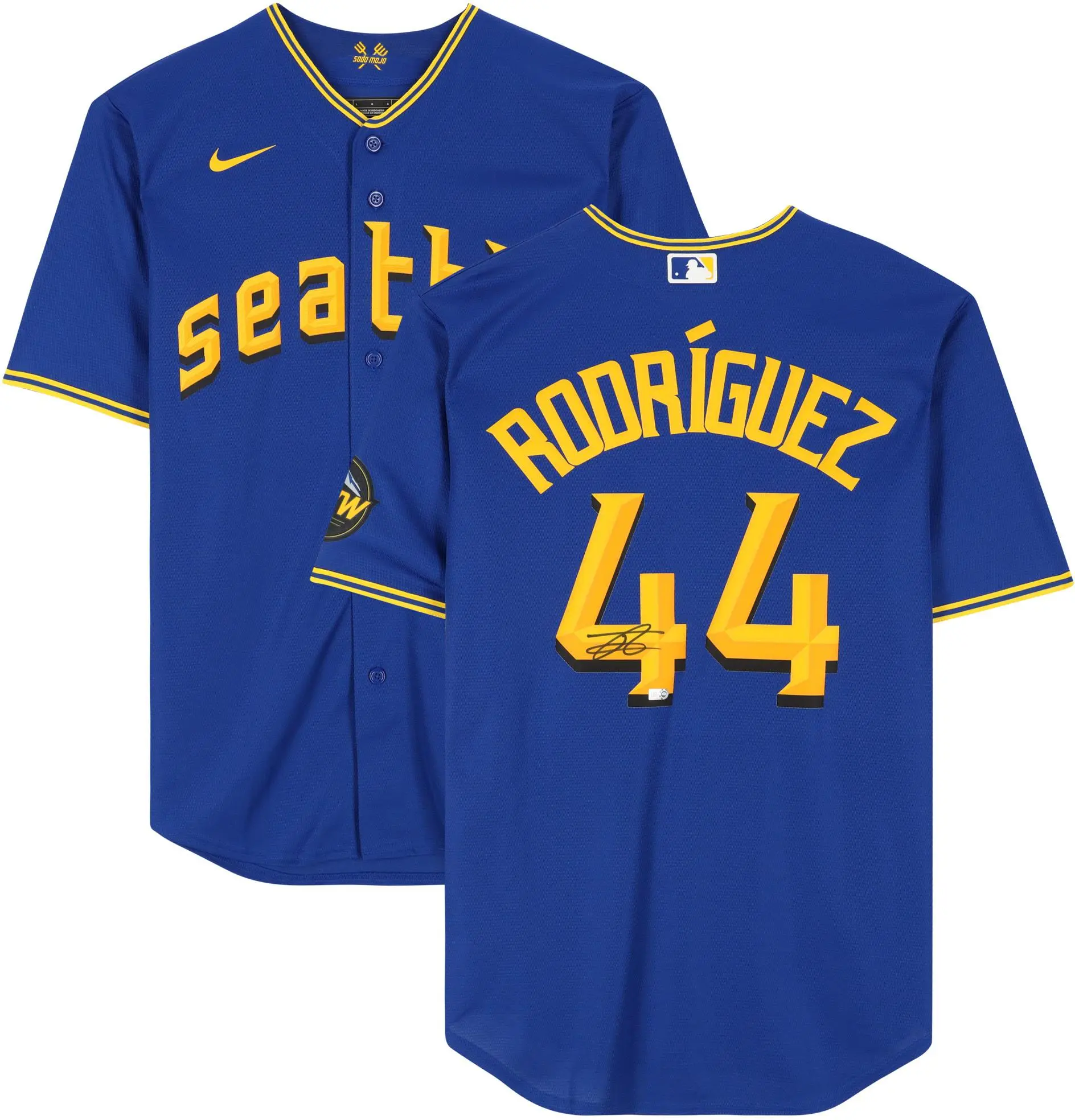 Julio Rodriguez Seattle Mariners Autographed City Connect Nike Replica Jersey - Fanatics Authentic Certified