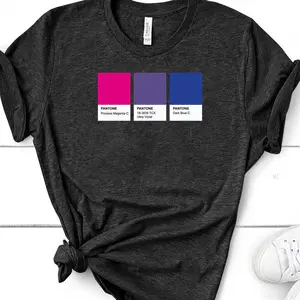 Lgbt Color Pantone Pallete Bisexual Community Design T-Shirt