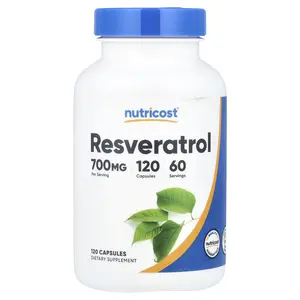 Nutricost Resveratrol, 120 Capsules (350 mg per Capsule)