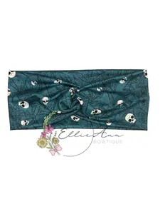 DBP Twist headband- Skull spider web