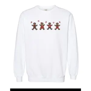 Embroidered "Gingerbread" Sweatshirt Comfort Colors