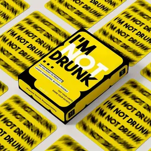 Party Game Night Fun Laughter Drinking Cards Set, Perfect Birthday Gift & Bachelor Party Activity, Includes 55 Engaging Unique Card Games