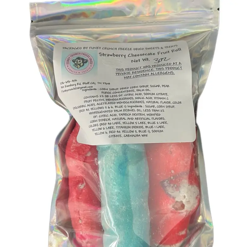 Strawberry Cheesecake Stuffed Fruit Rollups fruit flavor