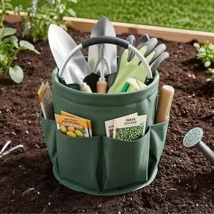 Outdoor Camping Picnic Basket, Foldable Beach Basket, Handheld Storage Bag, Bathroom Wash Kit, Home Organizer for Living Room, Kitchen, Bedroom