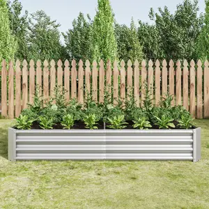 Outdoor Raised Garden Bed Kit - Metal Raised Planter Boxes for Vegetables, Herbs | Flower Bed Boxes for Outdoor Gardening