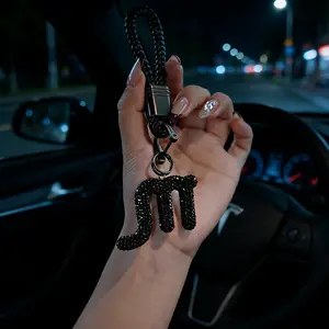 Rhinestone Zodiac Keychain Pendant, Fashion Simple Style, Car Interior Decoration, Elegant Craftsmanship for Women 25-55 Years Old, Key Chain Decorations, Bling Bling Keychains