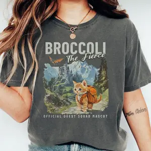 Broccoli the Fierce Shirt, Sworn Protector of the Quest Squad Tee, Fourth Wing Inspired, Fantasy Bookish, Dragon Rider Gift, Ridoc Merch