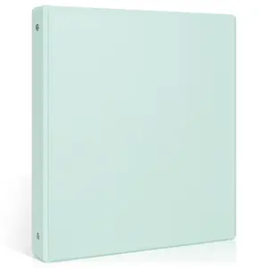 SKYDUE 1 Inch 3 Ring Binder with Inside Pockets, Round Ring Organizer for 8.5" x 11" Paper, Holds Up to 175 Sheets