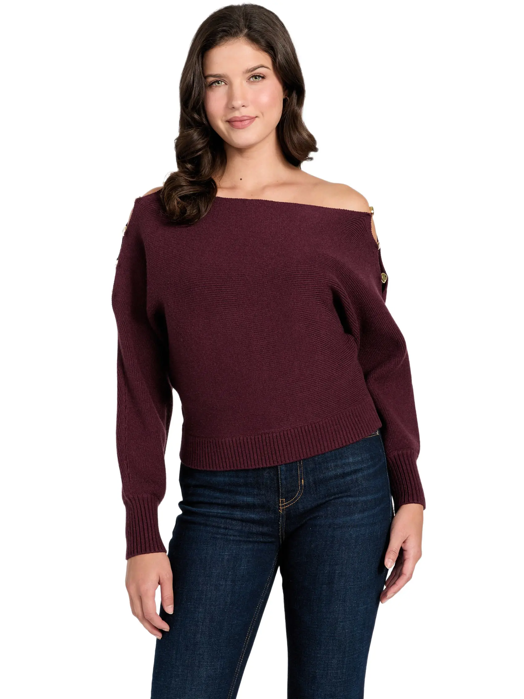 GUESS Female Eco Jamia Beaded Sleeve Sweater