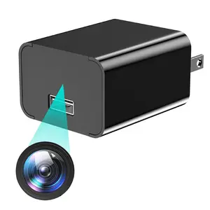 1080P Mini Camera charger for Pets 1080p Security Camera with 32G Card Night Vision and Motion Detection Plug Movie Monitor cameras for home（NO WIFI)）