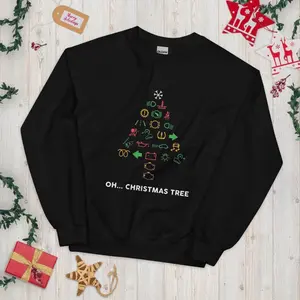 Dash light Christmas Tree Sweater Ugly Christmas sweater for car guys