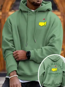 Unisex Fall & Winter Golf Event Vintage Style, the Masters Print, Light Bottom, Classic Match Design, Loose Fit, Casual Fashion Sweatshirt