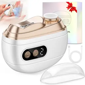 2026 Upgraded 3 in 1 Rechargeable Automatic Electric Nail Clipper Trimmer with LED Light & Clip Storage USB Rechargeable for Baby Kids Seniors Adults