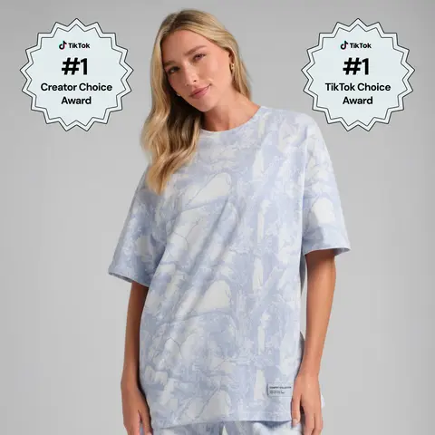 Comfrt | Camo Tee | Oversized Fit, Breathable Camo Print Cotton Top